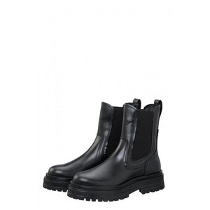 Chelsea Boots aus Leder schwarz YAYA