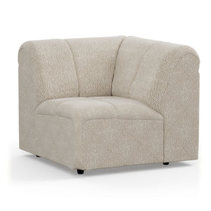 Couch Wave couch: element corner boucle cream HK Living