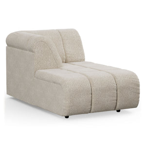 Couch Wave couch: element left divan boucle cream HK Living