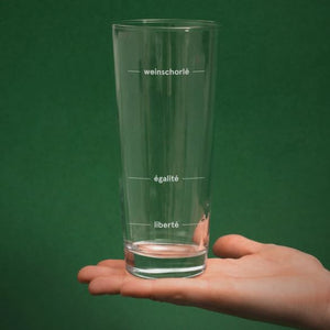 Weinglas Schorle-Glas "liberté égalité weinschorlé"