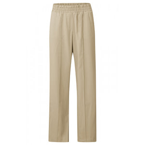 Hose mit Bundfalte safari sand YAYA