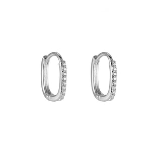 Ohringe diamond shiny silber anikoo