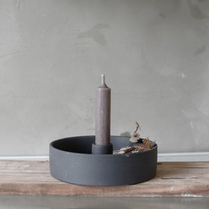 Kerzenhalter Storm Bodenteil dark grey Storefactory