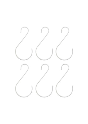 Set/6 S-Haken weiß Large Memoboard Magnettafel - anikoo Interior and Lifestyle Conceptstore
