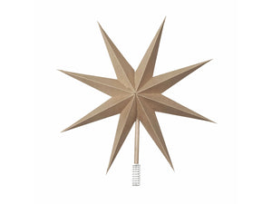Papierstern TOP STAR natural brown Broste Copenhagen