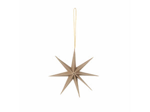 Papierstern STAR S natural brown Broste Copenhagen