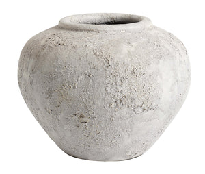 Vase Luna grau 26 cm Muubs - anikoo Interior and Lifestyle Conceptstore