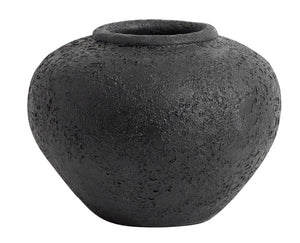 Vase Luna schwarz 18 cm Muubs - anikoo Interior and Lifestyle Conceptstore