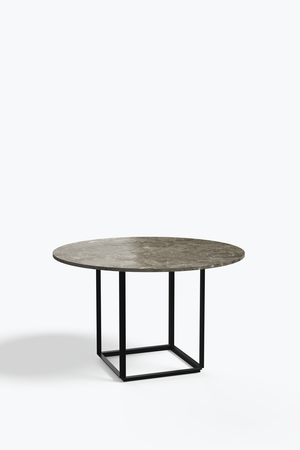 Florence Dining Table - Ø 120 cm, Gris du Marais Marble Table Top