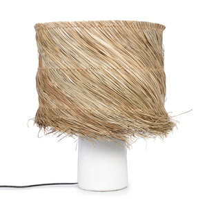 Lampe Tischleuchte Boho Sisalfransen weiß anikoo