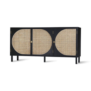 Sideboard Webbing Dressoir schwarz natur HK Living