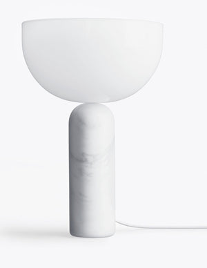 Kizu Table Lamp Marmor weiß groß New Works