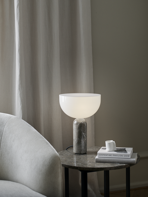 Kizu Table Lamp Marmor grau/beige klein New Works