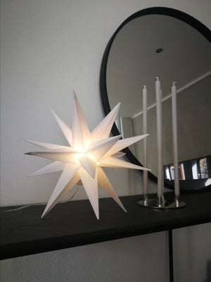 Kleiner Stern 25cm weiß mit Trafo - anikoo Interior and Lifestyle Conceptstore