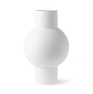 Vase M weiß matt HK Living