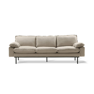 Retrosofa 3-Sitzer beige HK Living