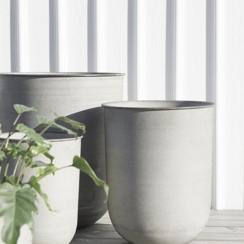 3er Set Übertopf STRIPES Eisen hellgrau dbkd – anikoo.de