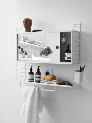 Badezimmer-Modul Spiegelschrank STRING Furniture weiß